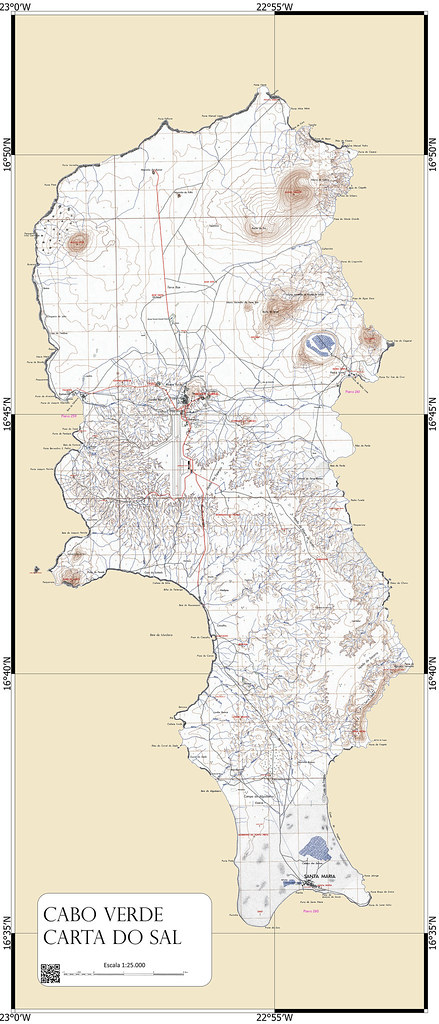 Sal (Cape Verde) Topographic Map
