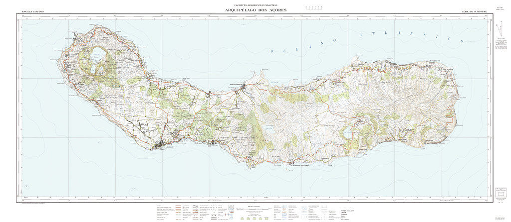 Map of S. Miguel island 1:50.000
