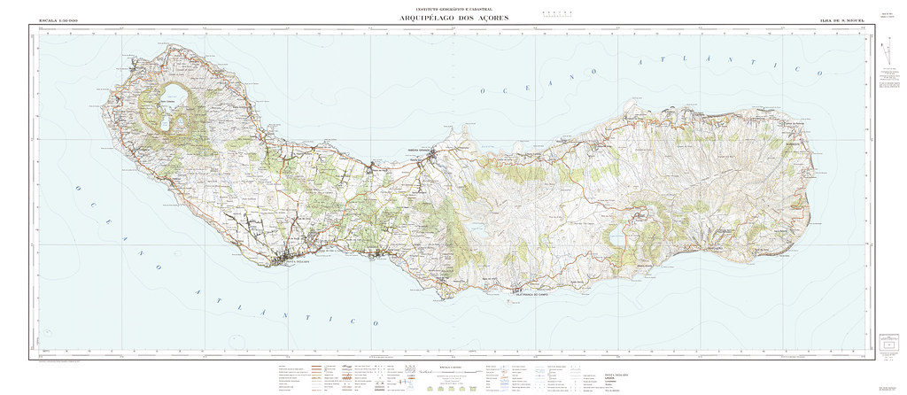 Map of S. Miguel island 1:50.000
