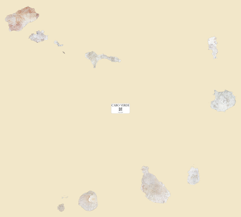 Cape Verde Topographic Maps