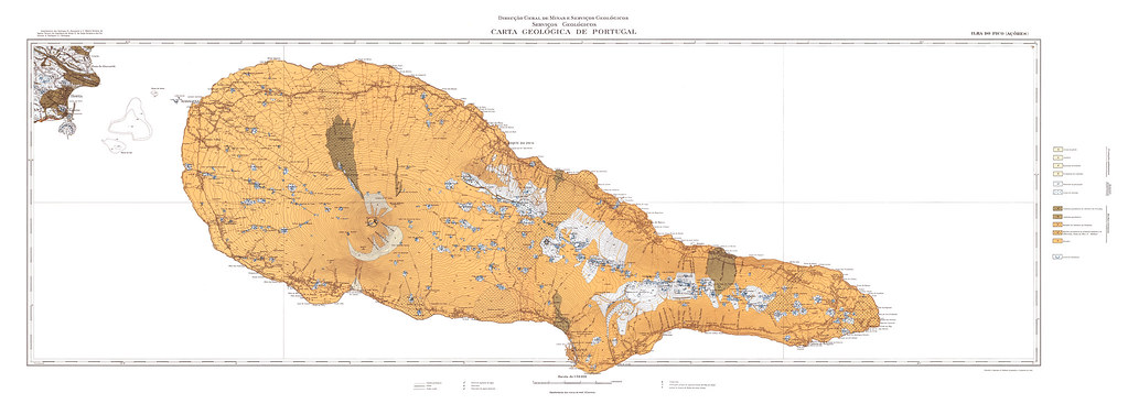 Map of Pico island 1:50.000