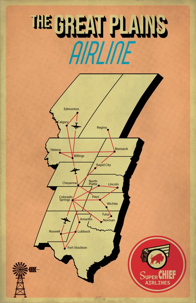 Fictional-Super-Chief-Airlines-Great-Plains-Poster