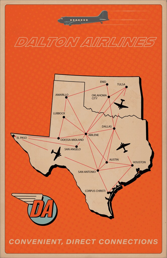Fictional Dalton Airlines Poster