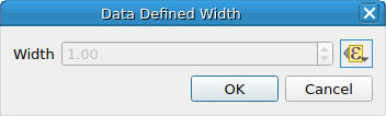 QgsDataDefinedWidthDialog with data-defined width enabled