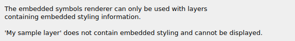 QgsEmbeddedSymbolRendererWidget for a layer without embedded symbols