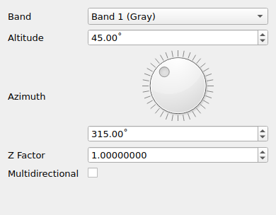 QgsHillshadeRendererWidget