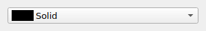 QgsBrushStyleComboBox in the collapsed state