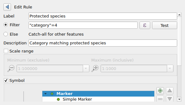QgsRuleBasedRendererWidget when editing a rule