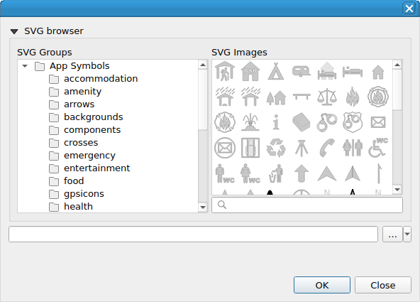 QgsSvgSelectorDialog