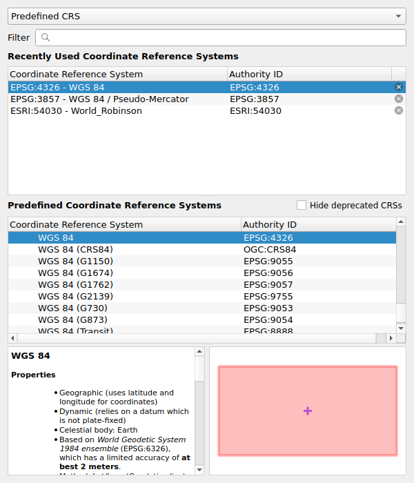 QgsCrsSelectionWidget