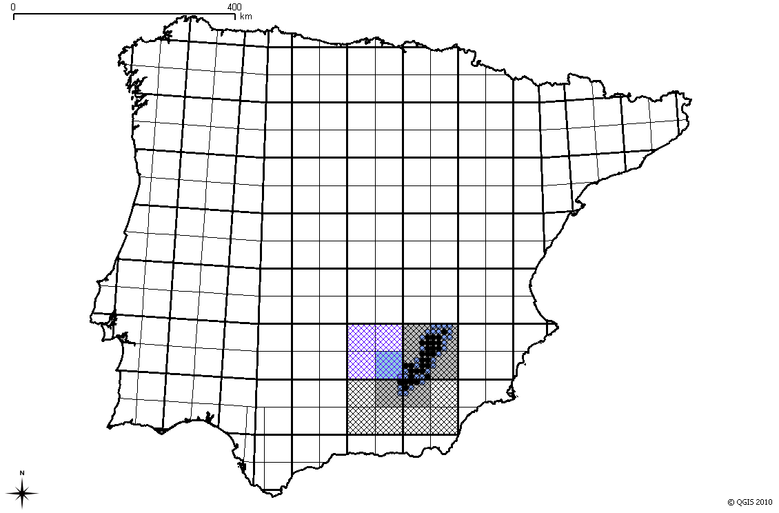 Distribuția algyroidelor spaniole