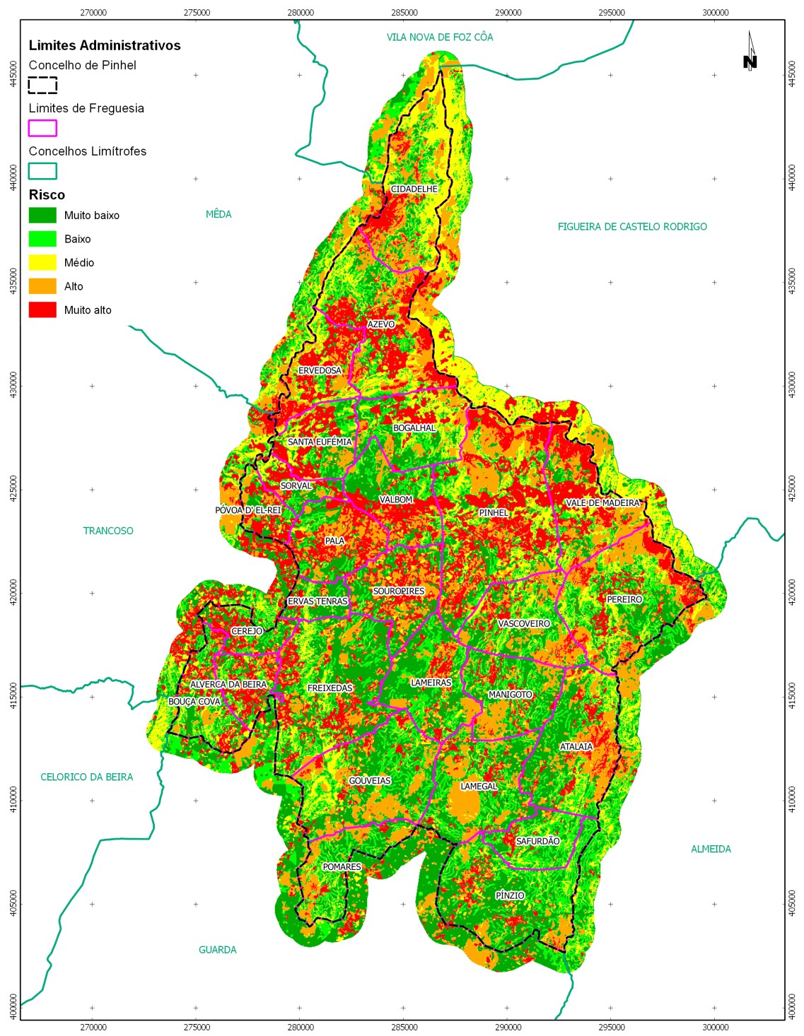 Protecția pădurilor împotriva incendiilor și hărțile de risc din Pinhel