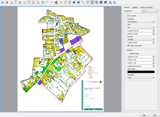 QGIS print composer for final graphic layout